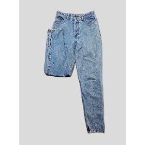 Vintage GUESS USA Jeans 26" Waist Tapered Skinny High Waist Zip Ankle *holes